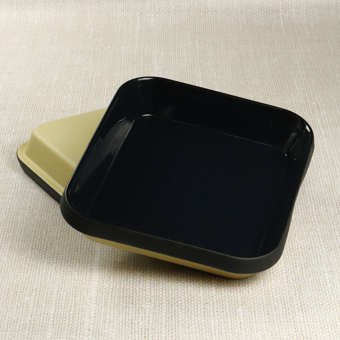 Rectangular blue terracotta dish 31x26cm - Manufacture de Digoin