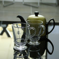 La Rochere Coffee Mugs Abeille on marble