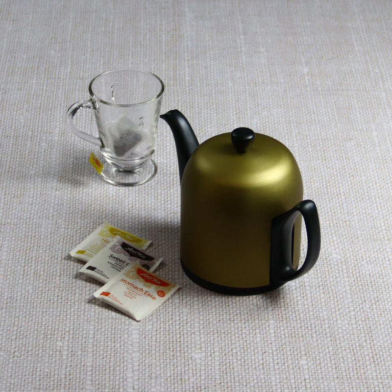 Tea pot cupper aluminium Lid 6 cups