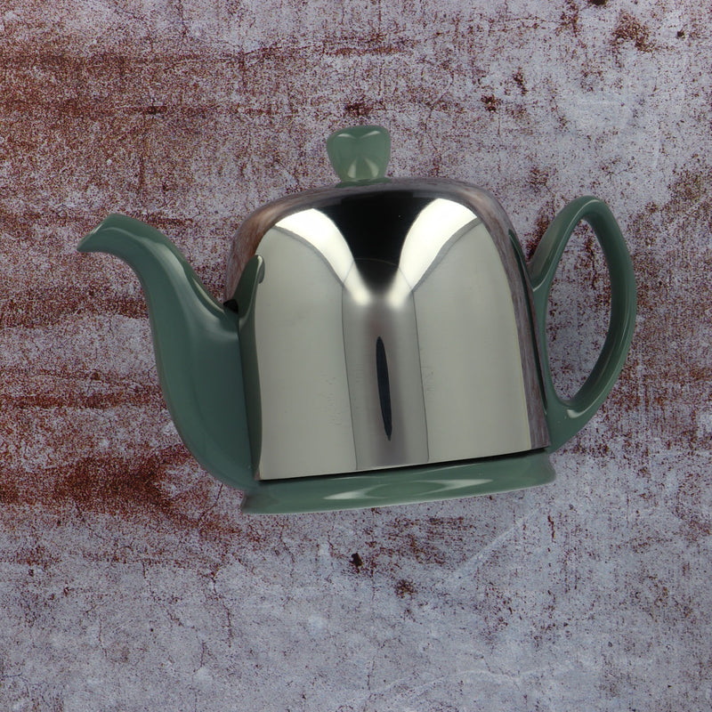 Tea pot jade aluminium Lid 4 cups