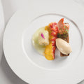 3 Round presentation plates 32 cm