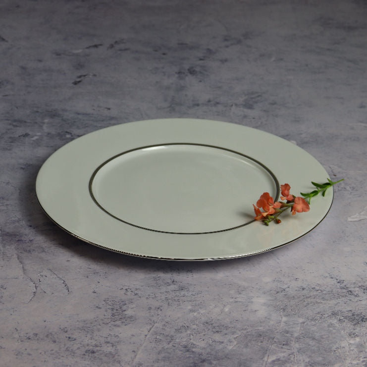 6 Round presentation plates 32 cm with rim