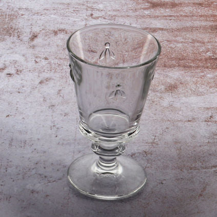 La Rochere Watter Glasses Abeille on Iron Table