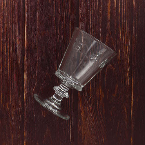 La Rochere Watter Glasses Abeille on Wood Table