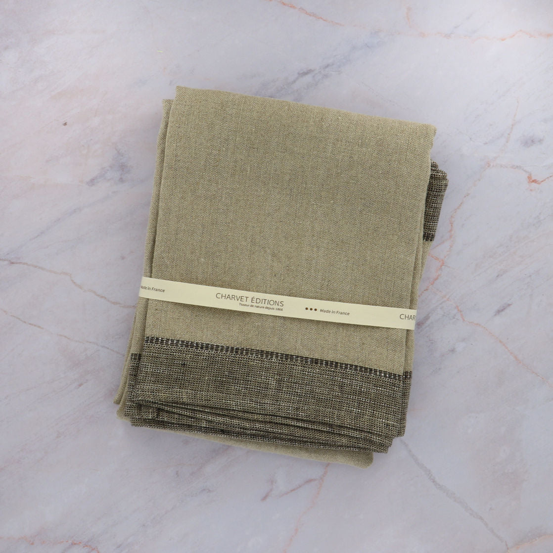 Table runner 48x155cm ALADIN Natural 90% linen | 5% coton | 5% pes