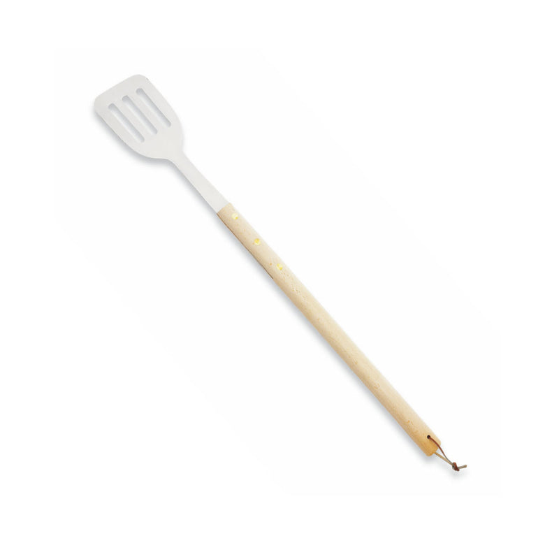 BBQ Server wood handle White Background