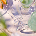 La Rochere Watter Glasses Abeille on Garden Table
